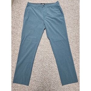 LinkSoul Mens 33r Blue Teal  Performance Golf Dress Pant LS6163-R 34x30 Actual